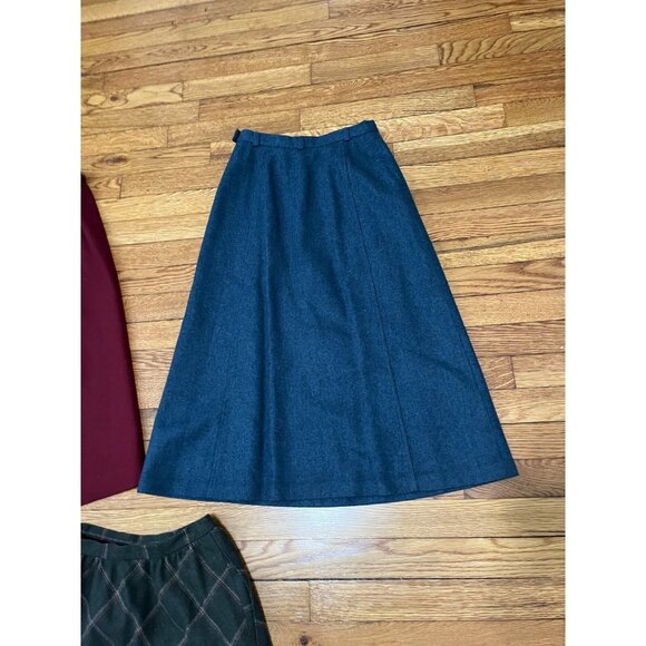 Vintage Talbots Size 4 Wool Tweed A-line High Waist Midi Skirt *Lot of 3* Modest - Picture 12 of 14